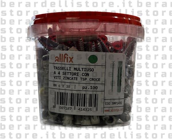 TASSELLI ALLFIX 6X30 C/VITE 4X40 PZ 100