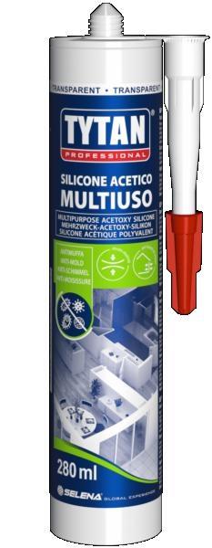 SILICONE ACETICO BIANCO ANTIMUFFA TYTAN