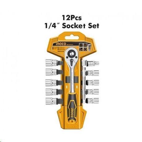 SET 12 CHIAVI CRIC. 1\4 INGCO