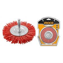 SPAZZOLA CIRCOLARE NYLON E GAMBO MM 75 INGCO