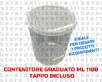 CONTENITORE GRADUATO TRASP. C/TAPPO ML 1100